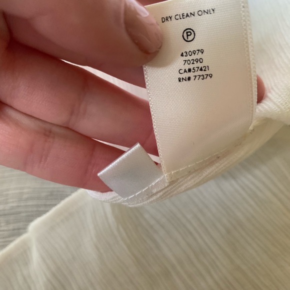 Ann Taylor white tie top - Picture 8 of 8